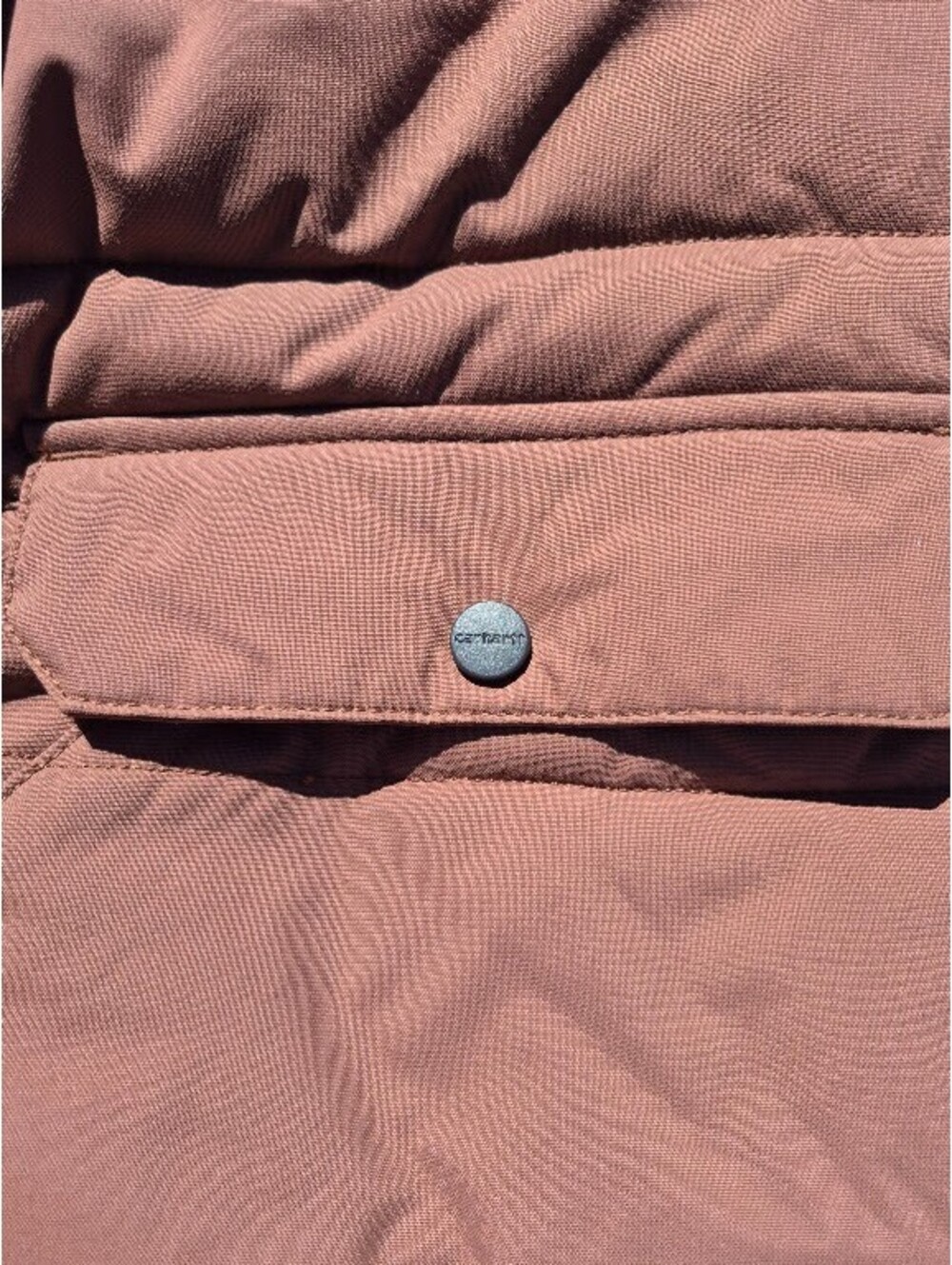 Carhartt Montana Puffer Jacket Sherpa Lined Hooded Nutmeg Womens 1X (16-18) $159 - Picture 4 of 5